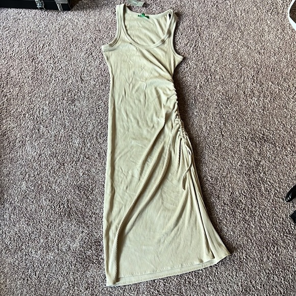 Ruched midi dress in vintage rib - Picture 4 of 6